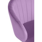 Компьютерное кресло Пард пластик/велюр, белый/фиолетовый 59x60x78 см 10510648