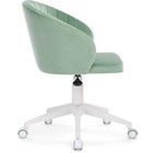 Компьютерное кресло Пард пластик/велюр, белый/зеленый 59x60x78 см 10510649