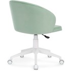 Компьютерное кресло Пард пластик/велюр, белый/зеленый 59x60x78 см 10510649