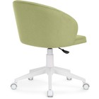 Компьютерное кресло Пард пластик/велюр, белый/зеленый 59x60x78 см 10510651