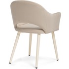 Стул на металлокаркасе Апри металл/велюр, бежевый/бежевый 57x57x81 см 10510654