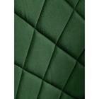 Стул на металлокаркасе Зест металл/велюр, черный/зеленый 50x54x81 см 10510658