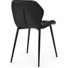 Стул на металлокаркасе Вальд металл/экокожа, черный/черный 46x52x75 см  (артикул 10510676)  большой выбор товаров оптом и в розницу по низким ценам с доставкой