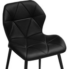 Стул на металлокаркасе Вальд металл/экокожа, черный/черный 46x52x75 см  (артикул 10510676)  большой выбор товаров оптом и в розницу по низким ценам с доставкой