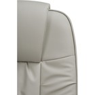 Кресло для руководителя Rik металл/экокожа, хром/бежевый 64x66x112 см - фото 121969974