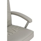 Кресло для руководителя Rik металл/экокожа, хром/бежевый 64x66x112 см - фото 121969975