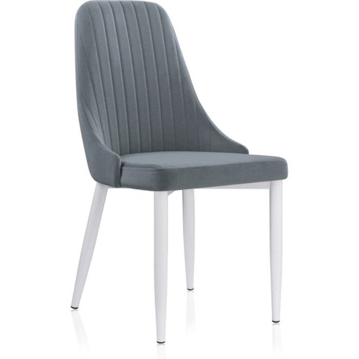 Стул для кухни Kora, на металлокаркасе, цвет белый/серый - Фото 1