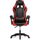 Кресло игровое Rodas пластик/экокожа, черный/красный 67x60x122 см - Фото 3