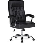 Кресло для руководителя Class металл/экокожа, хром/черный 65x73x116 см - Фото 1