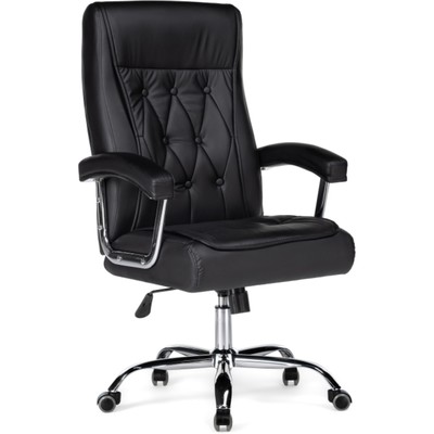 Кресло для руководителя Class металл/экокожа, хром/черный 65x73x116 см