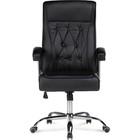 Кресло для руководителя Class металл/экокожа, хром/черный 65x73x116 см - Фото 2