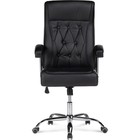 Кресло для руководителя Class металл/экокожа, хром/черный 65x73x116 см - Фото 3