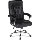 Кресло для руководителя Class металл/экокожа, хром/черный 65x73x116 см - Фото 6
