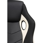 Кресло игровое Kard пластик/экокожа/сетка, черный/бежевый 62x69x111 см - фото 121575862