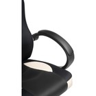 Кресло игровое Kard пластик/экокожа/сетка, черный/бежевый 62x69x111 см - фото 121575863