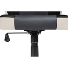 Кресло игровое Kard пластик/экокожа/сетка, черный/бежевый 62x69x111 см - фото 121575865