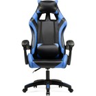 Кресло игровое Rodas пластик/экокожа, черный/черный/синий 67x60x122 см - Фото 2