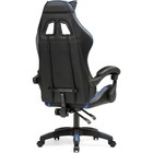 Кресло игровое Rodas пластик/экокожа, черный/черный/синий 67x60x122 см - Фото 5