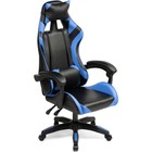 Кресло игровое Rodas пластик/экокожа, черный/черный/синий 67x60x122 см - Фото 6