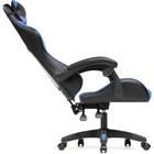 Кресло игровое Rodas пластик/экокожа, черный/черный/синий 67x60x122 см - Фото 8