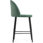 Стул барный Амизуре металл/велюр, черный/зеленый 48x53x95 см 10510748