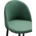 Стул барный Амизуре металл/велюр, черный/зеленый 48x53x95 см 10510748