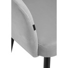 Стул на металлокаркасе Моншау крутящийся velutto 52, металл/велюр, черный/серый 60x53x83 см   105107 10510752