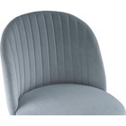 Стул на металлокаркасе Gabi металл/велюр, черный/серый 50x53x79 см 10510757