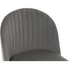 Стул на металлокаркасе Gabi 1 металл/велюр, черный/темно-серый 50x53x79 см - Фото 5