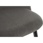 Стул на металлокаркасе Gabi 1 металл/велюр, черный/темно-серый 50x53x79 см - Фото 7