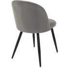 Стул на металлокаркасе Gabi 1 металл/велюр, черный/темно-серый 50x53x79 см - Фото 9