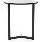 Журнальный стол Роб металл, мрамор белый/черный 45x45x50 см - фото 121969979