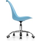 Компьютерное кресло Kolin металл/экокожа/пластик, хром/голубой 49x56x78 см - Фото 3