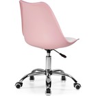 Компьютерное кресло Kolin металл/экокожа /пластик, хром/розовый/белый 49x56x78 см - Фото 4