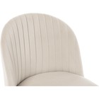 Стул на металлокаркасе Gabi 1 металл/велюр, черный/бежевый 50x53x79 см - Фото 5