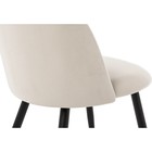 Стул на металлокаркасе Gabi 1 металл/велюр, черный/бежевый 50x53x79 см - Фото 7