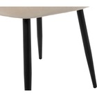 Стул на металлокаркасе Gabi 1 металл/велюр, черный/бежевый 50x53x79 см - Фото 9