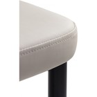 Стул на металлокаркасе Neli металл/экокожа, черный/бежевый 48x61x90 см 10510818