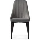 Стул для кухни Kora, на металлокаркасе, цвет чёрный/тёмно-серый - Фото 2