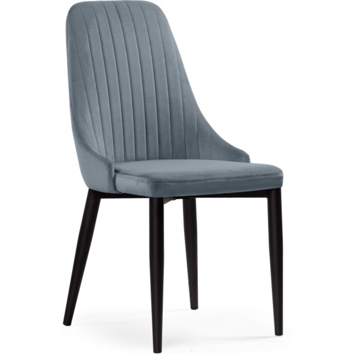 Стул для кухни Kora, на металлокаркасе, цвет чёрный/серый - Фото 1