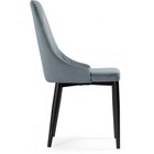 Стул для кухни Kora, на металлокаркасе, цвет чёрный/серый - Фото 3