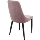 Стул для кухни Kora, на металлокаркасе, цвет чёрный/розовый - Фото 3