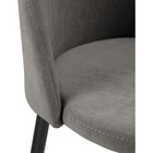 Стул барный Амизуре металл/велюр, черный/серый 48x53x95 см 10510837