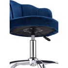 Компьютерное кресло Bud металл/велюр, хром/синий 56x54x70 см - Фото 6