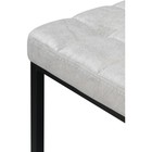 Стул барный Лофт металл/экокожа, черный/серый 34x34x65 см - Фото 4