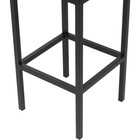 Стул барный Лофт металл/экокожа, черный/черный 35x35x65 см - Фото 6