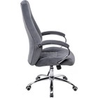 Кресло руководителя Aragon, на колёсиках, цвет хром/серый - Фото 2