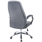 Кресло руководителя Aragon, на колёсиках, цвет хром/серый - Фото 3