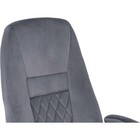 Кресло руководителя Aragon, на колёсиках, цвет хром/серый - Фото 5