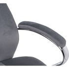 Кресло руководителя Aragon, на колёсиках, цвет хром/серый - Фото 7